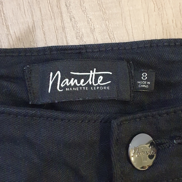 Nanette Lepore high waist Gramercy Skinny Jeans, black, size 8 - Picture 3 of 5